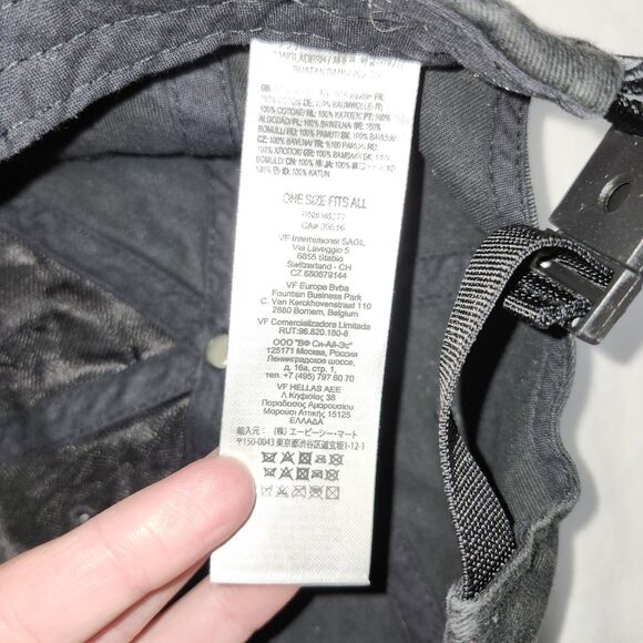 California Native Vans Hat Cap Strap Back Black White  Skater Skateboarding Used - Picture 2 of 4